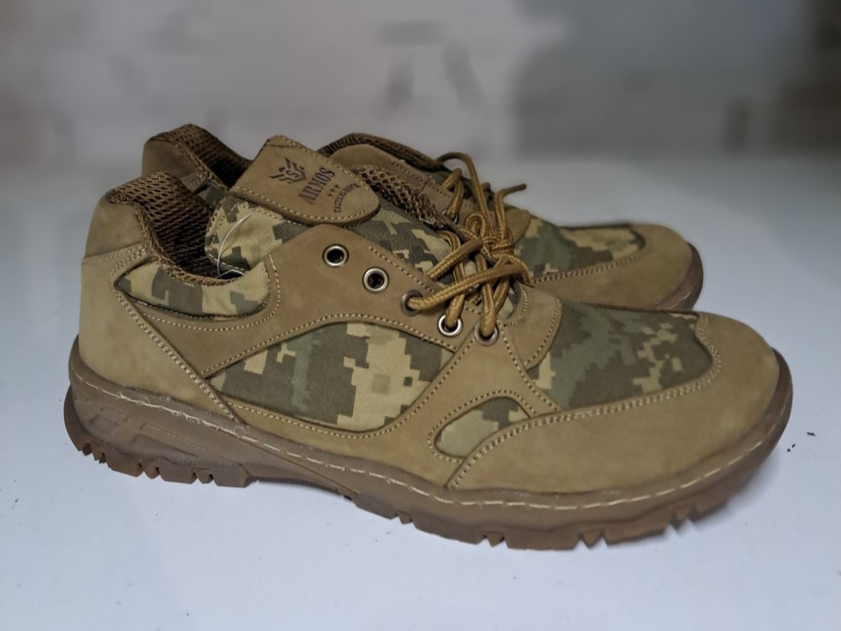 Кросівки тактичні літні піксель зсу Армос Armos бежевий нубук, розмір 40 41 42 43 44 45