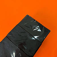 Серветки одноразові паперові двошарові чорні 1/8 NL 557, 33*33 см/200 шт