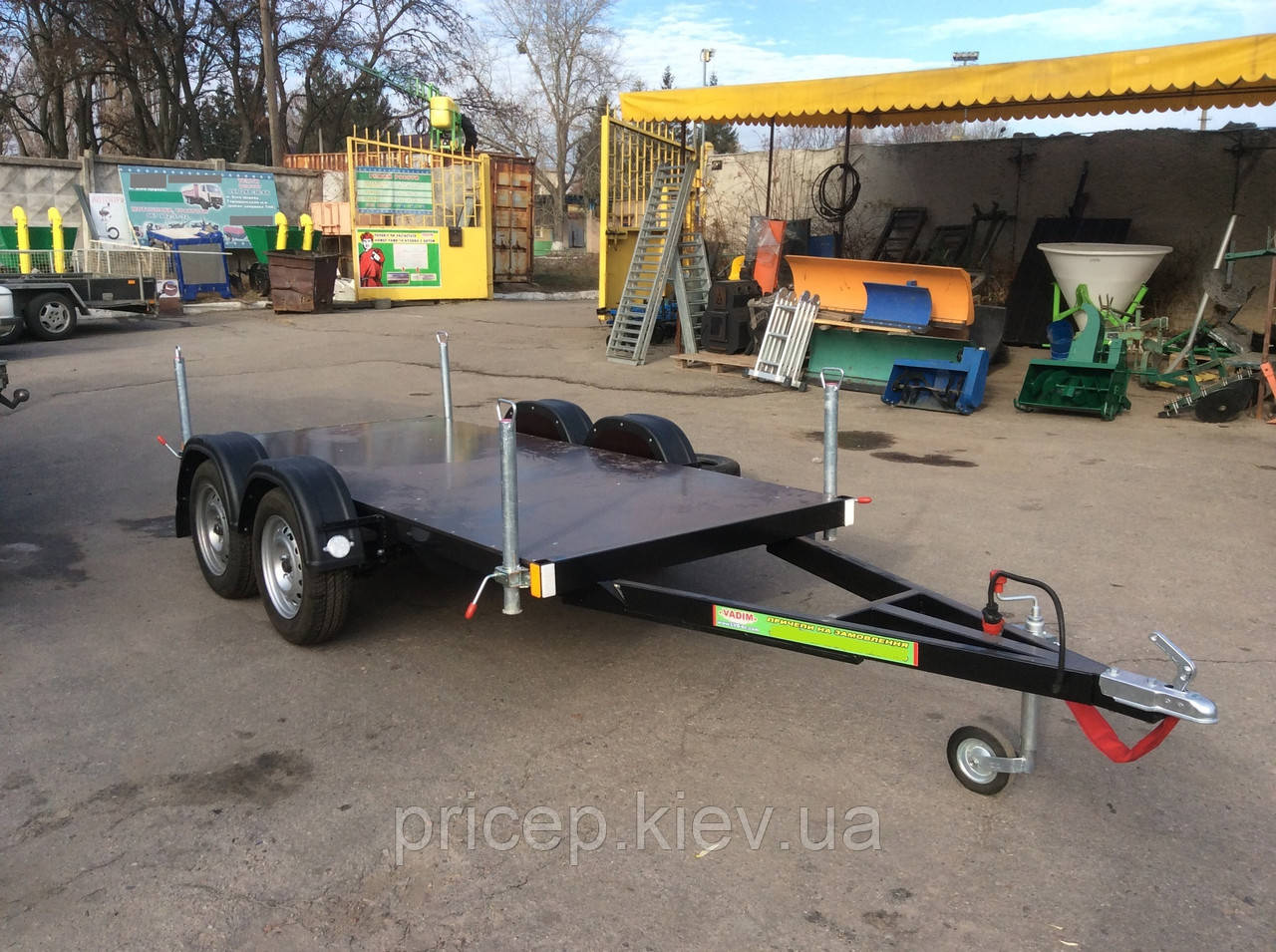 Причіп для генератора. Рама 3,5 м х 1,4 м.