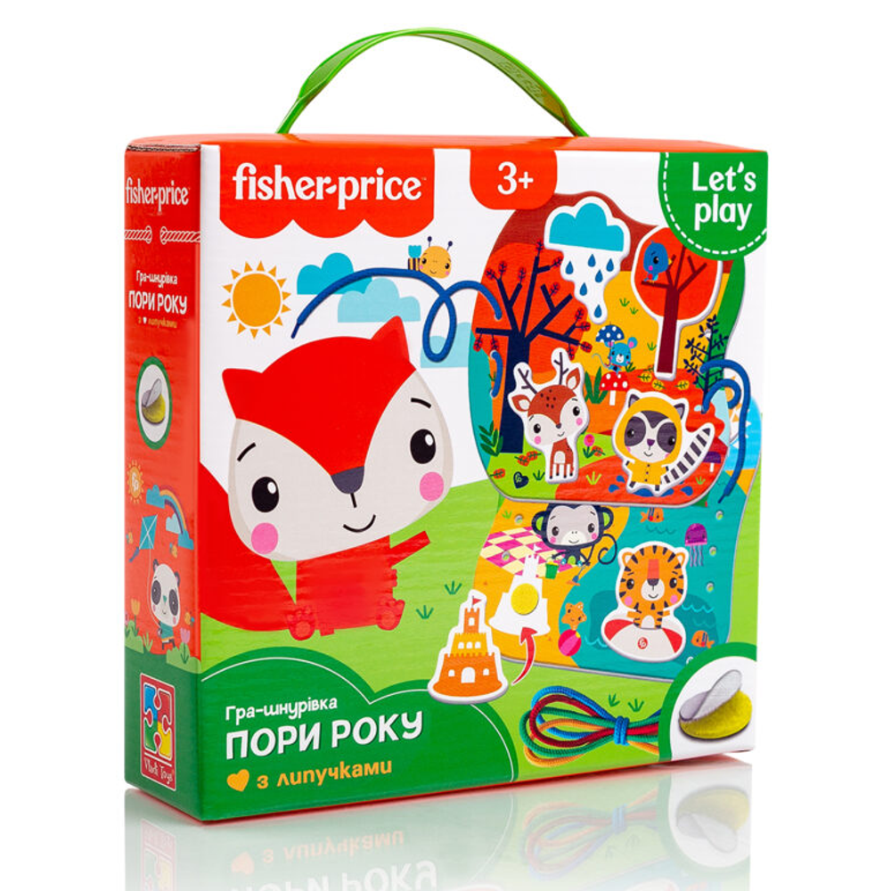 Гра-шнурівка "Fisher-Price. Пори року" [укр] Vladi Toys (4820234761968)