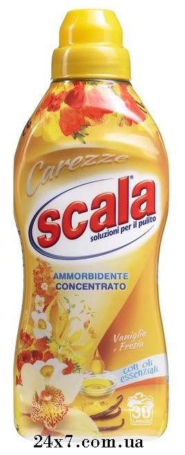 Концентрований кондиціонер-ополіскувач Scala Ammorbidente Vanilla&Fresia 750 мл 30 прань