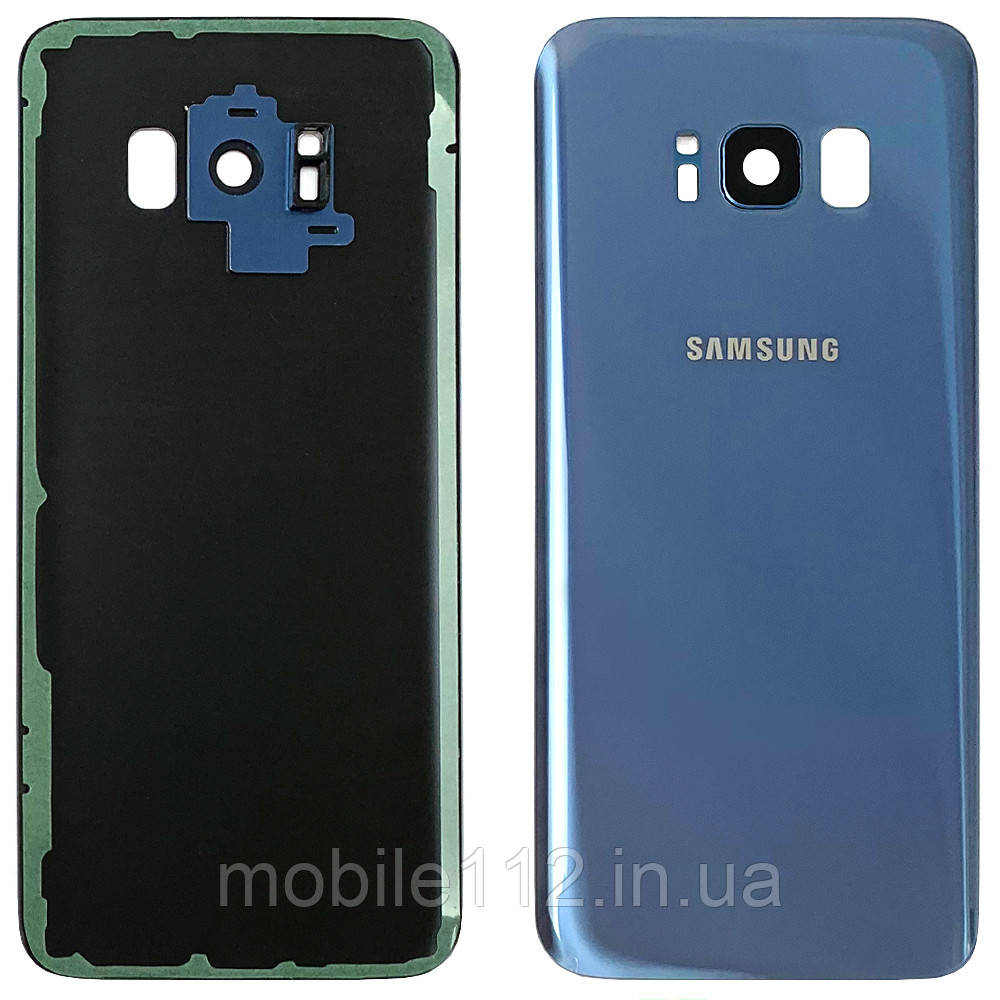 Задня кришка Samsung Galaxy S8 G950F (синій оригінал Китай зі склом камери)