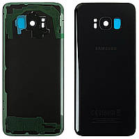 Задняя крышка Samsung Galaxy S8 G950F черная оригинал Китай со стеклом камеры