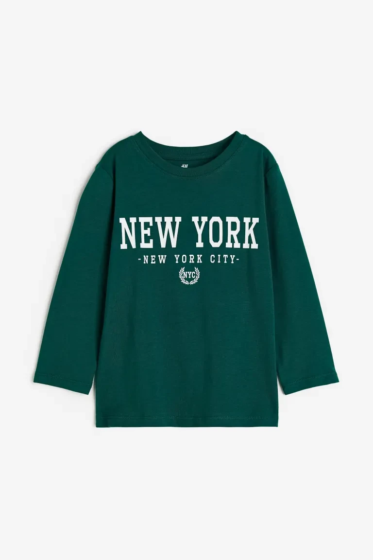 Реглан для хлопчика зелений New York H&M 110/116см, фото 1