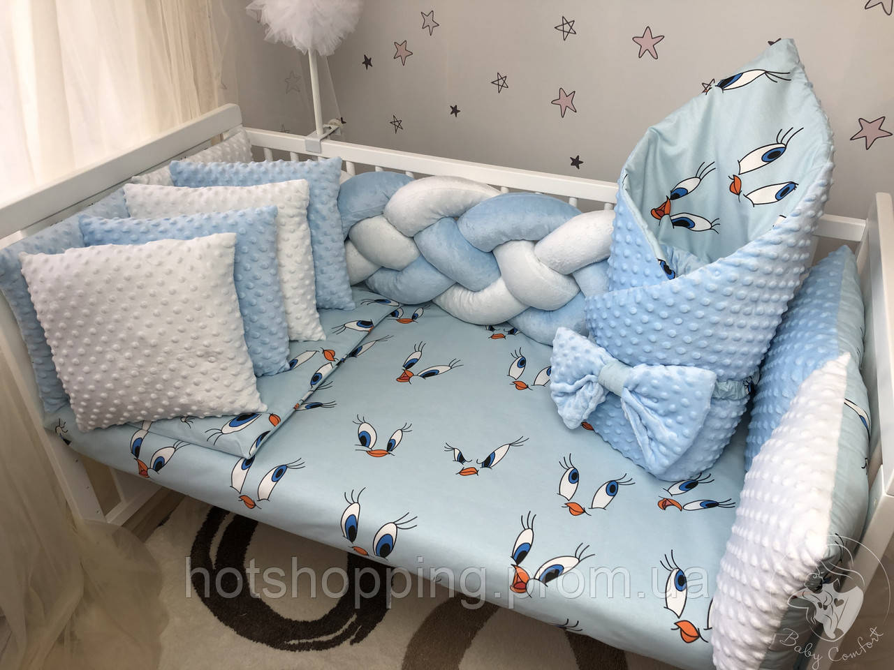 Комплект постельного белья Baby Comfort Elegance голубой ht - фото 1 - id-p2145429810