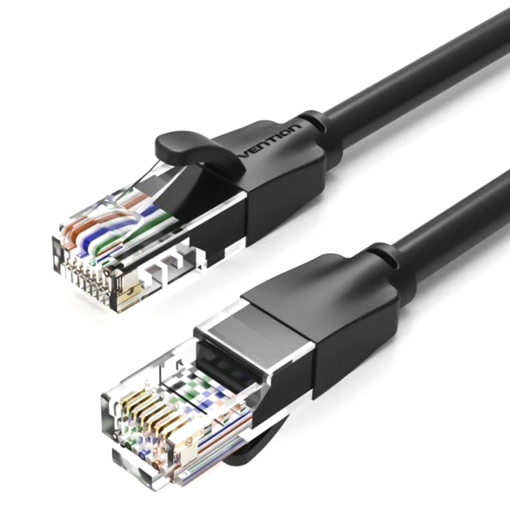 Кабель Vention IBEBQ Cat.6 UTP Patch Cable 20m, Black
