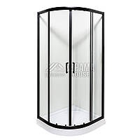 Душова кабіна VIVIA MIRA black 90x90x205 дрібний піддон (A0046234)