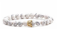 Парні браслети з короною для двох закоханих. Парні браслети з каменів із шунгіту вулканічного каменю, фото 4