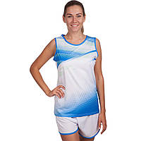 Форма для легкой атлетики женская LIDONG LD-8312 размер L цвет белый-синий lb