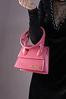Женская сумка Jacquemus Le Chiquito Noeud pink, женская сумка Жакмюс розового цвета
