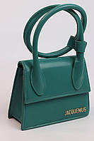 Женская сумка Jacquemus Le Chiquito Noeud green, женская сумка, Жакмюс зеленого цвета