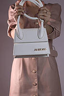 Женская сумка Jacquemus Le Chiquito Noeud white, женская сумка Жакмюс белого цвета