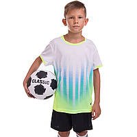 Форма футбольная детская Lingo LD-M3202B размер 3XS цвет белый-черный lb