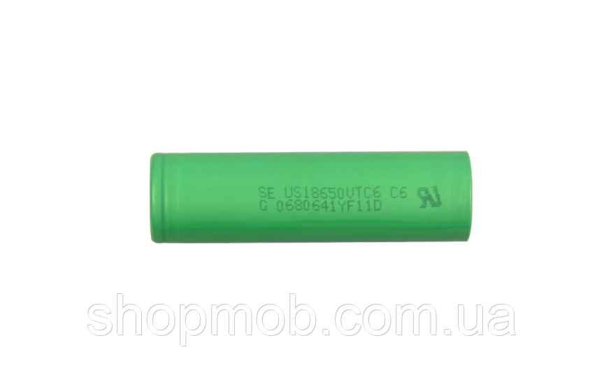 SM  SM Аккумулятор 18650 Li-Ion Sony US18650VTC6, 2000mAh, 30A, 4.2/3.6/2.5V, GREEN, 2 шт в упаковке, цена за 1 шт