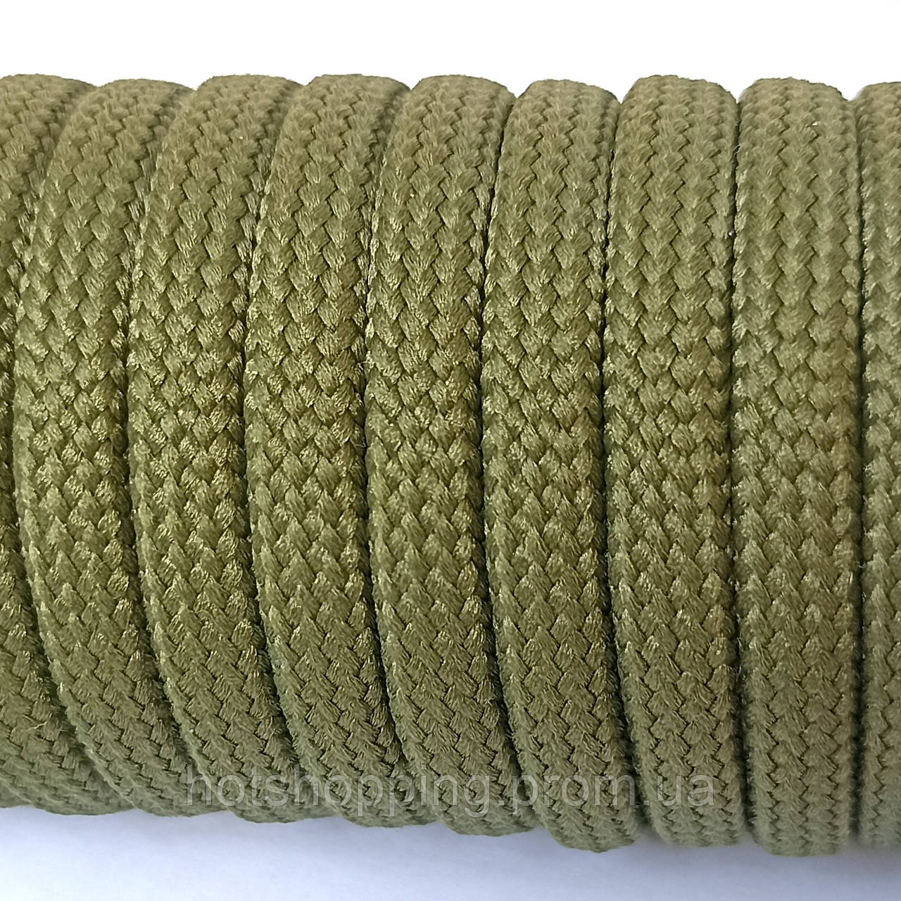 Шнур круглый плетеный Luxyart хаки 6,5 мм диаметр 200 м (BF-5192) ht - фото 2 - id-p2145428462