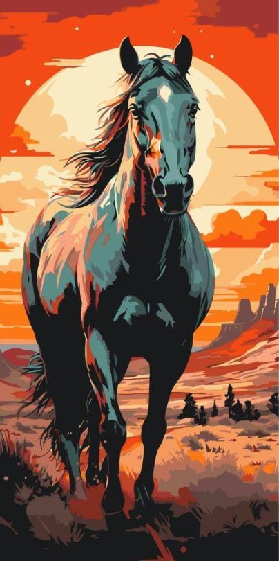 Картина за номерами Horse art (Без коробки) ArtCraft 40 х 80 см (ACR-11541-AC)