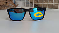 ЕСТЬ ДЕФЕКТ Солнцезащитные очки Oakley Holbrook Черной матовой оправе Синими Зеркальными линзами Поляризация