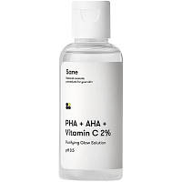 Тоник для лица Sane PHA + AHA + Vitamin C 2% Purifying Glow Solution 50 мл (4820266830588) pr