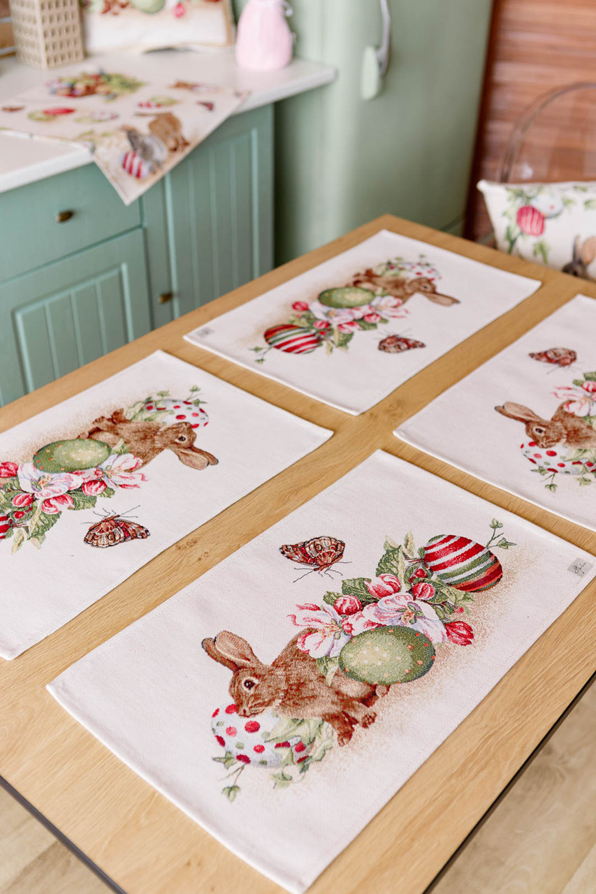 Великодня серветка під тарілку гобеленова "Веснянка", фото 1