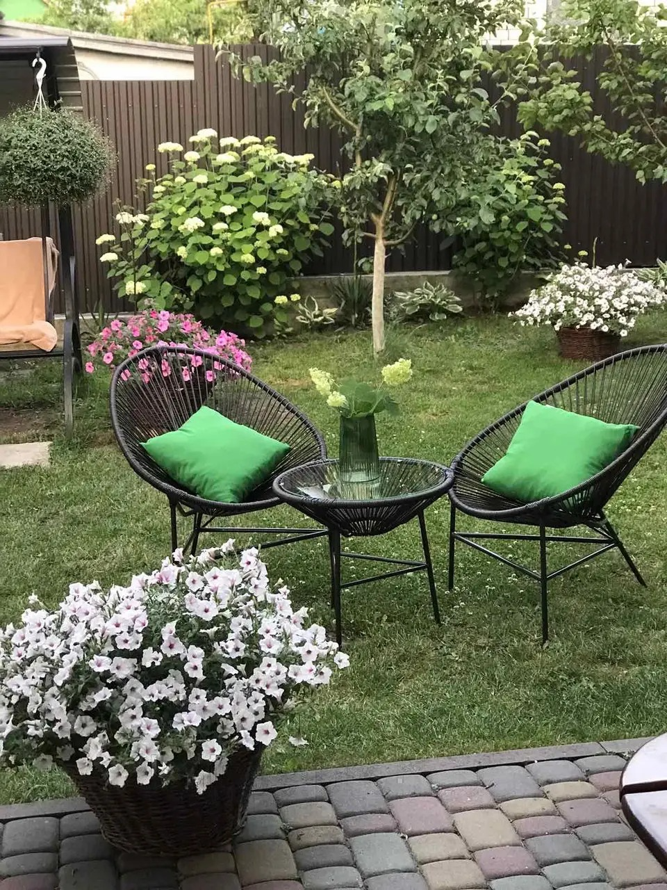 Набір плетених меблів "Acapulco" (2 крісла та стіл), меблі для відпочинку на терасі, балконі, дачі та в саду, фото 1