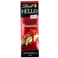 Шоколад з полуничним чізкейком Ліндт Хелло Lindt Hello strawberry cheesecake 100g 12шт/ящ (Код: 00-00015933)