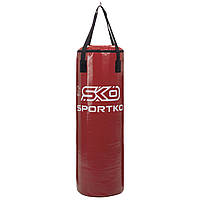 Мешок боксерский Цилиндр ременное крепление ЭЛИТ SPORTKO MP-1 цвет красный lb