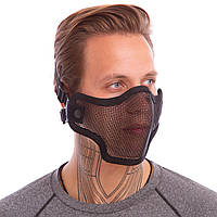 Защитная маска пол-лица из сетки для пейнтбола Zelart CM01 цвет черный lb