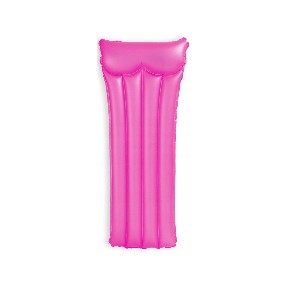 Надувний матрац "Неоновий" Intex 59717 183 х 69 см Рожевий, Toyman