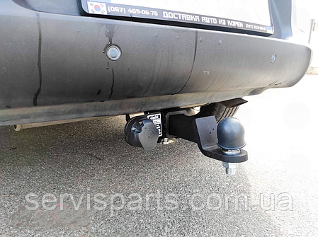 Фаркоп Kia Sportage 3 SL 2010-2015 (Кіа Спортейдж 3) квадрат вставка, фото 1