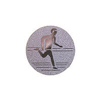 Жетон-наклейка 25мм Zelart Легкая атлетика 25-0078 цвет серебряный lb