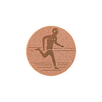 Жетон-наклейка 25мм Zelart Легкая атлетика 25-0078 цвет бронзовый lb