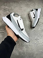 Мужские стильные кожаные кроссовки Nike, брендовые белые кеды найк 44