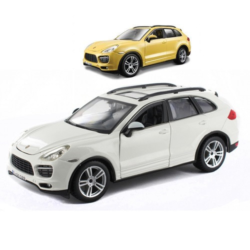 Автомодель - PORSCHE CAYENNE TURBO (білий, жовтий, 1:24), Toyman