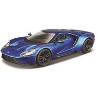 Автомодель - FORD GT (голубой металлик, серебристый металлик, 1:32) 18-43043, Toyman