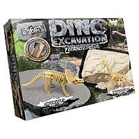 Детский набор для проведения раскопок "DINO EXCAVATION" Danko Toys DEX-01 Triceratops, Toyman