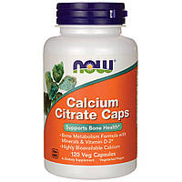 Витамины и минералы NOW Calcium Citrate Caps, 120 вегакапсул CN10221 PS