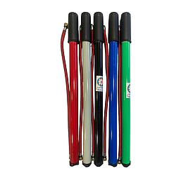 Насос велосипедний пластиковий, Ф22 х 400 мм., чорний, зелений, синій, червоний (1 штука)