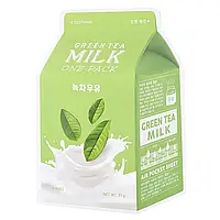 Одноразовая маска с зеленым чаем А'pieu Green Tea Milk One-Pack 21 г