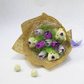 Букет з іграшок Ведмедики з тюльпанами Крафт 5202IT, Toyman