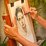 Професійні вугільні кольорові олівці KALOUR набір 12 штук, фото 8