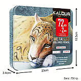 Преміум-набір олівців KALOUR Metallic 72+2 кольори з ефектом Металік, фото 4
