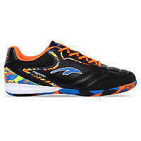 Обувь для футзала подростковая MARATON 230508-1 размер 40 цвет черный-синий-оранжевый lb