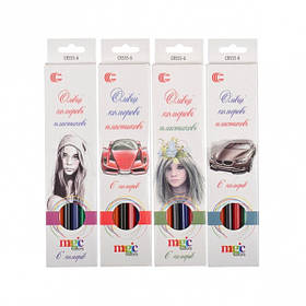 Олівці 6 кольорів COLOR-IT CR555-6 White Night "С", Toyman