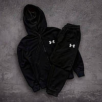 Мужской спортивный костюм повседневный прогулочный Under Armour кофта на молнии змейка и штаны