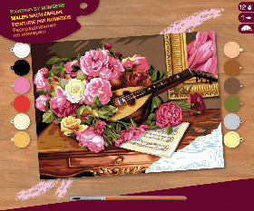 Набір для творчості Sequin Art PAINTING BY NUMBERS SENIOR Romantic Bouquet SA1037, Toyman