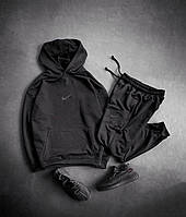 Спортивный костюм Nike черный худи+ штаны весна/осень изготовлено из дышащего материала