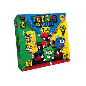 Настільна гра "Tetris IQ battle 3 in 1" Danko Toys G-TIB-02U бруски, карти, поле, кубик, Toyman