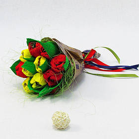 Букет з цукерок Тюльпани 11 Крафт 4081IT, Toyman