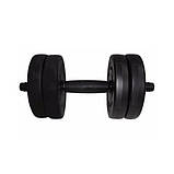 Гантель складальна композитна в пластиковій оболонці Newt Rock pro 5,5 кг NE-PL-G-005, Toyman, фото 2