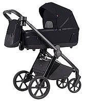 Коляска универсальная 2в1 черная CARRELLO Omega+ CRL-6540/1 (2in1) Cosmo Black + adapters